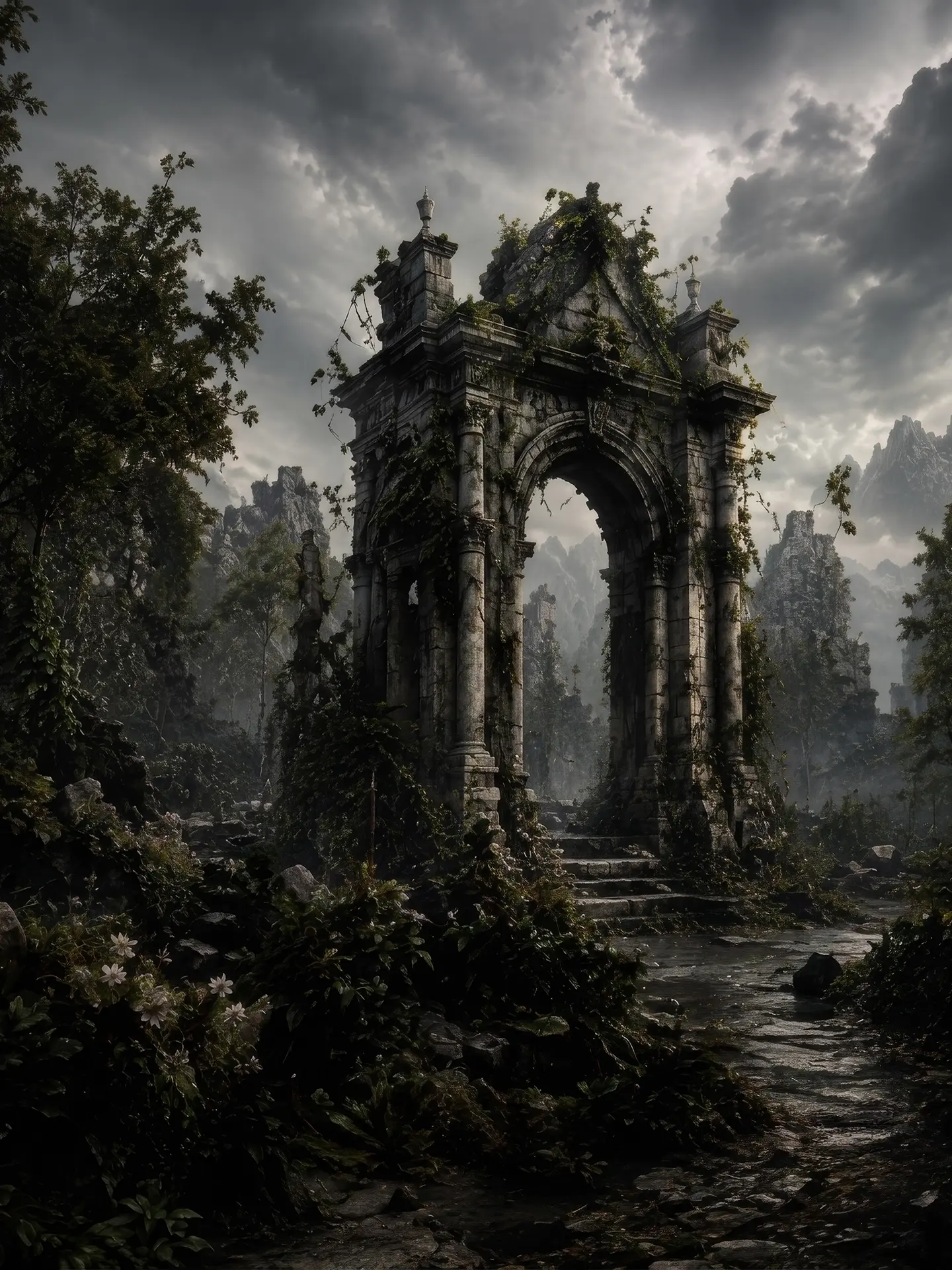 The Ruins: Echoes of a fallen age.